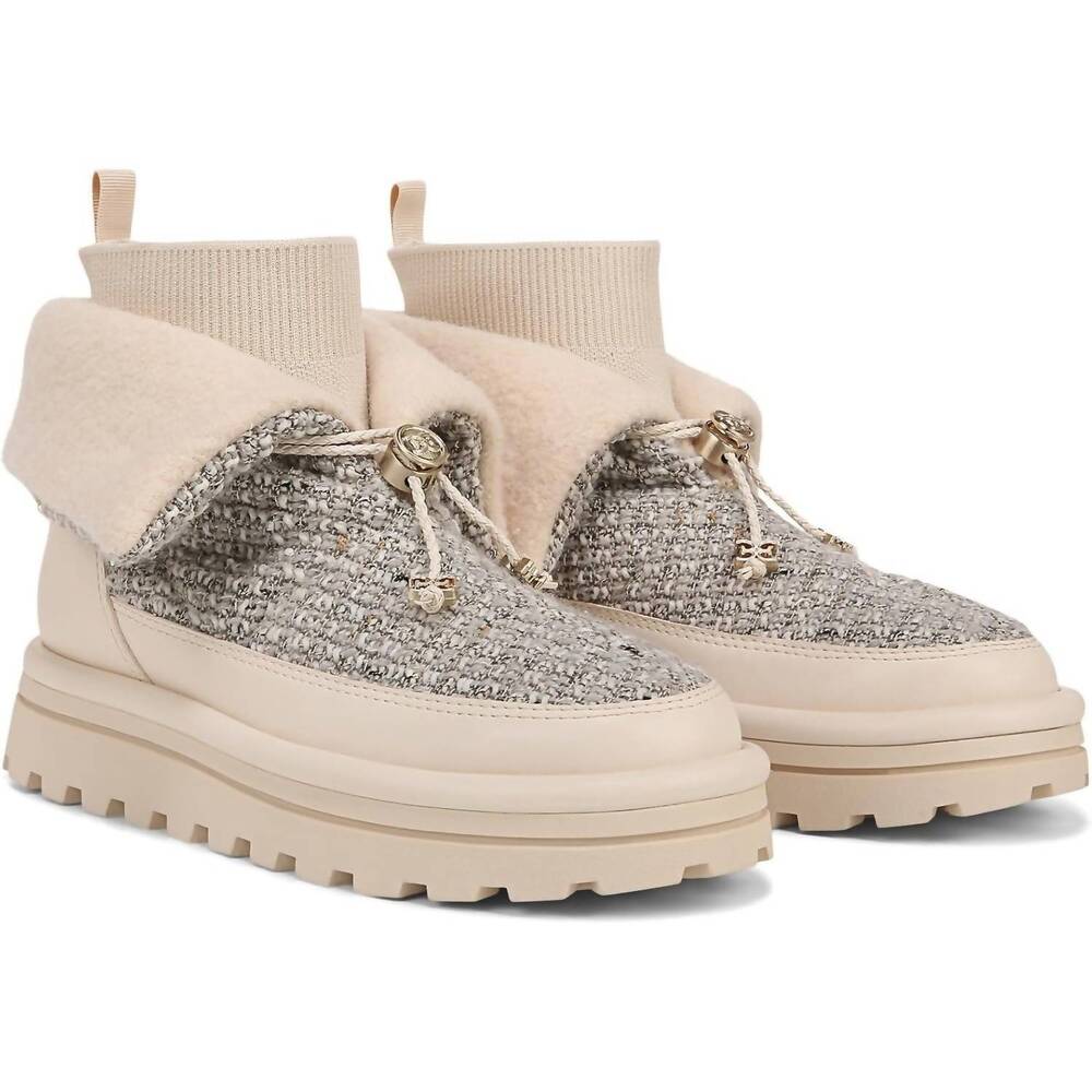 NEW SAM EDELMAN women's olin lug sole bootie in beige